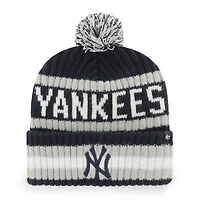 Men's '47  Navy New York Yankees Bering Cuffed Knit Hat with Pom