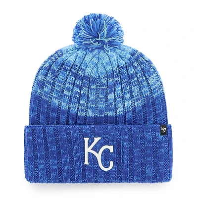 Men's '47  Royal Kansas City Royals Cascade Cuffed Knit Hat with Pom