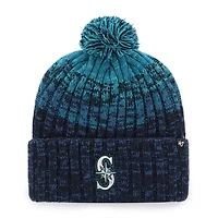 Men's '47  Navy Seattle Mariners Cascade Cuffed Knit Hat with Pom