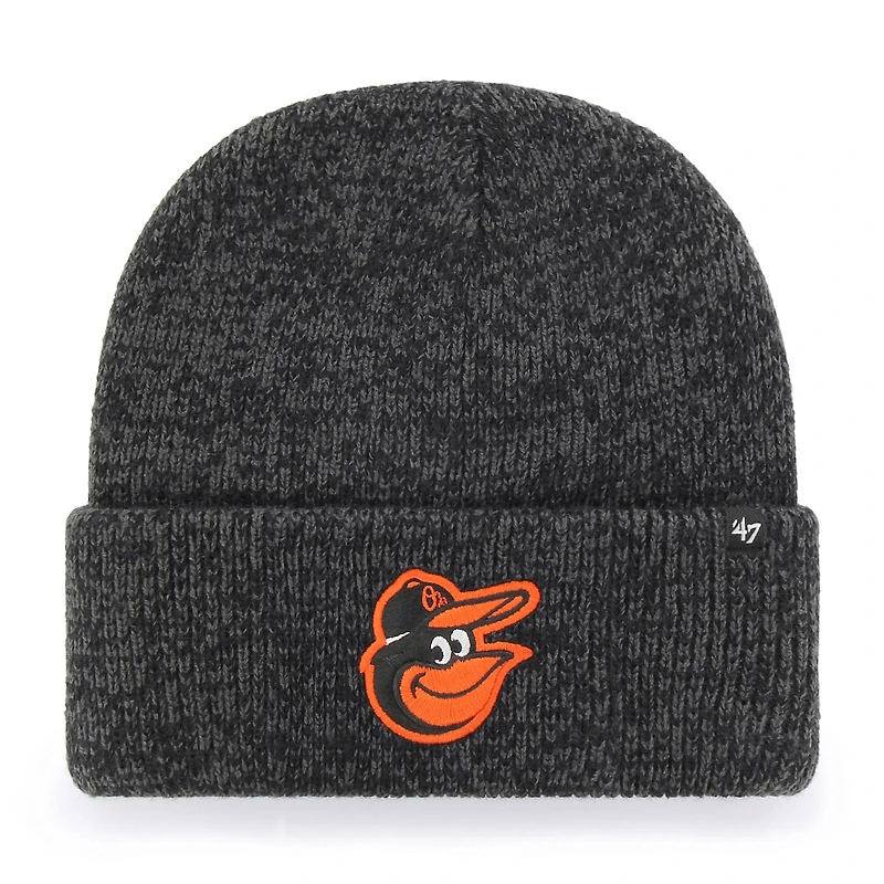 Men's '47 Charcoal Baltimore Orioles Brain Freeze Cuffed Knit Hat