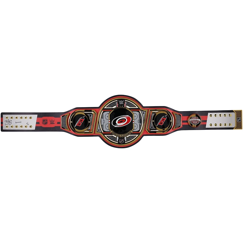 Brent Burns Carolina Hurricanes Autographed WWE Legacy Title Belt with "Burnzie" Inscription - Limited Edition #5/5