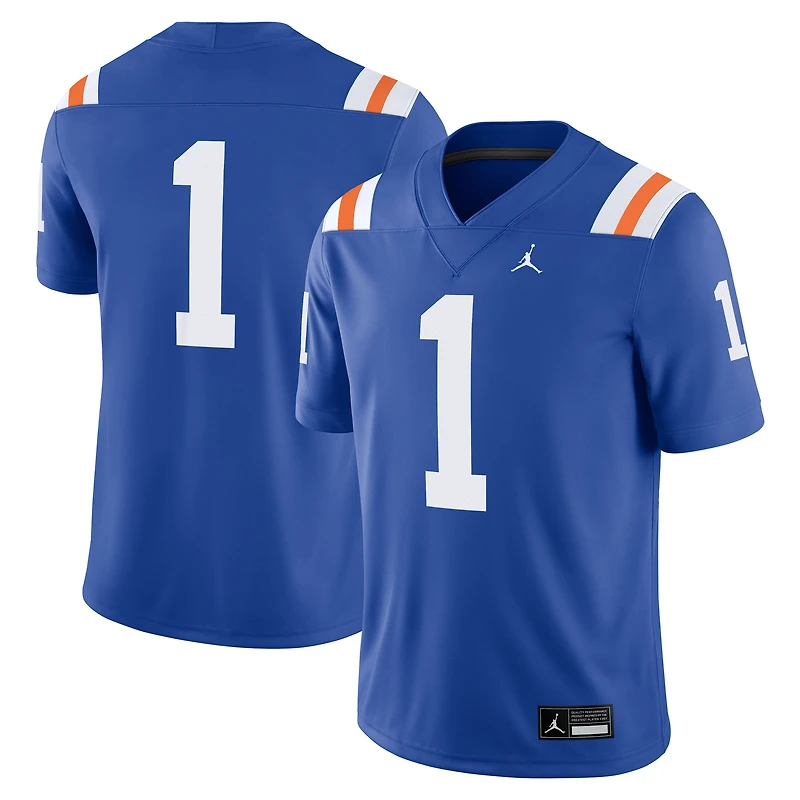 Men's Jordan Brand #1 Royal Florida Gators Alternate Game Jersey