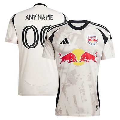 Men's adidas  Tan New York Red Bulls 2025 Stone Kit Replica Custom Jersey