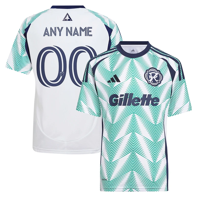 Youth adidas White New England Revolution 2025 Eastern White Pine x Flag of New England Replica Custom Jersey
