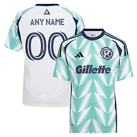 Youth adidas  White New England Revolution 2025 Eastern White Pine x Flag of New England Replica Custom Jersey