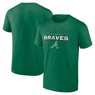 Men's Fanatics Kelly Green Atlanta Braves Celtic Luck T-Shirt