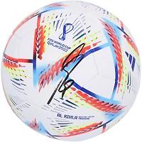 Karim Benzema France National Team Autographed 2022 FIFA World Cup adidas Soccer Ball