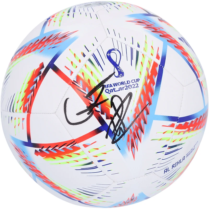 Gavi & Pedri Spain National Team Autographed 2022 FIFA World Cup adidas Soccer Ball