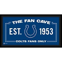 Indianapolis Colts Framed 10" x 20" Fan Cave Collage