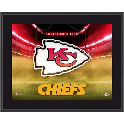 Kansas City Chiefs 10.5" x 13" Horizontal Team Logo Sublimated Plaque