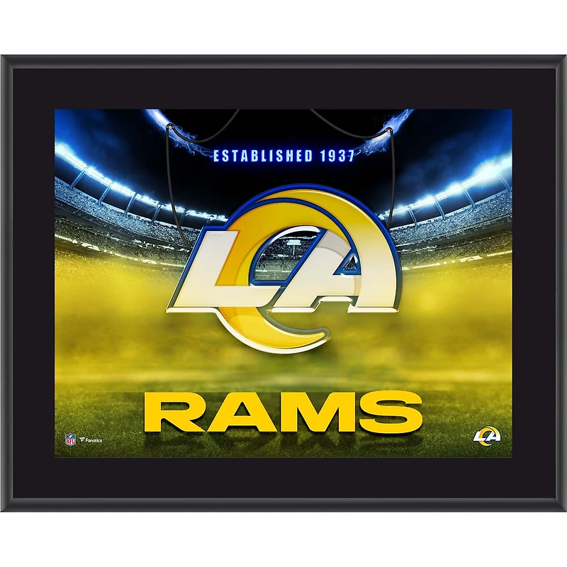 Los Angeles Rams 10.5" x 13" Horizontal Team Logo Sublimated Plaque