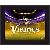 Minnesota Vikings 10.5" x 13" Horizontal Team Logo Sublimated Plaque