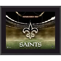 New Orleans Saints 10.5" x 13" Horizontal Team Logo Sublimated Plaque