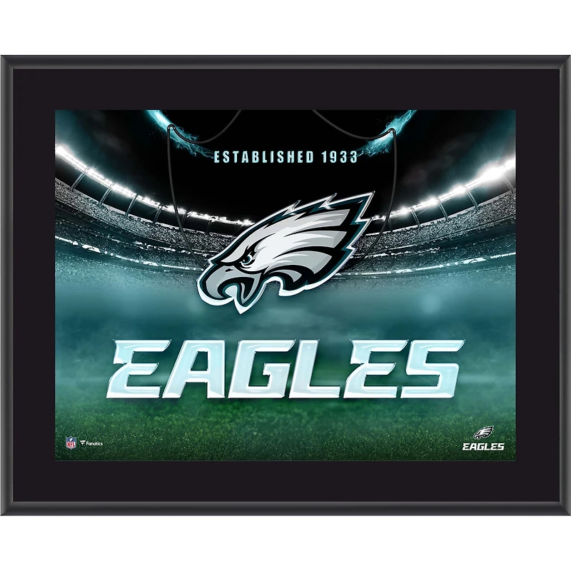 Philadelphia Eagles 10.5" x 13" Horizontal Team Logo Sublimated Plaque