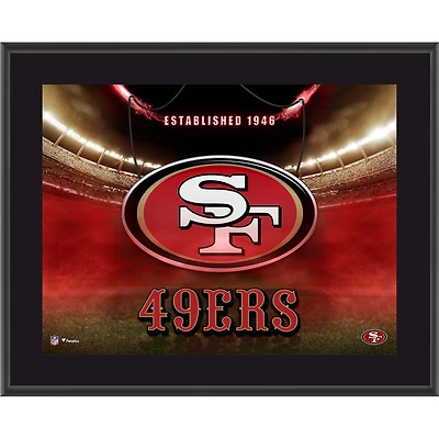 San Francisco 49ers 10.5" x 13" Horizontal Team Logo Sublimated Plaque
