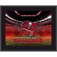 Tampa Bay Buccaneers 10.5" x 13" Horizontal Team Logo Sublimated Plaque