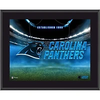 Carolina Panthers 10.5" x 13" Horizontal Team Logo Sublimated Plaque