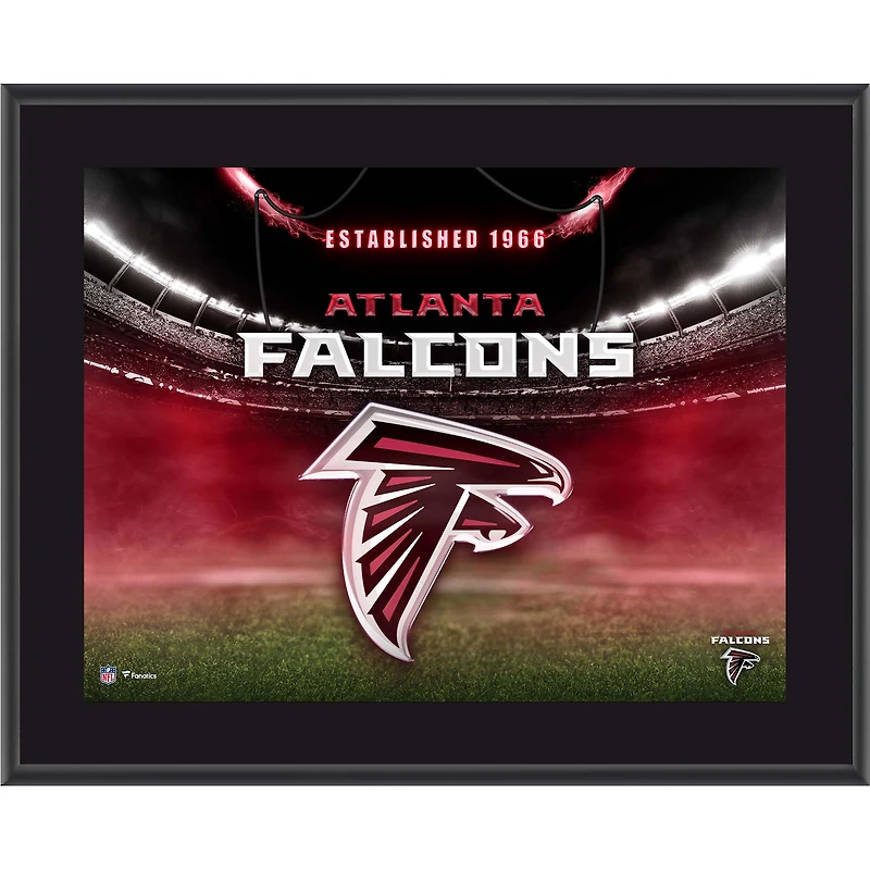 Atlanta Falcons 10.5" x 13" Horizontal Team Logo Sublimated Plaque