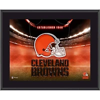 Cleveland Browns 10.5" x 13" Horizontal Team Logo Sublimated Plaque