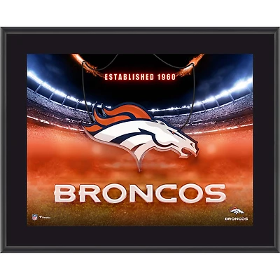 Denver Broncos 10.5" x 13" Horizontal Team Logo Sublimated Plaque