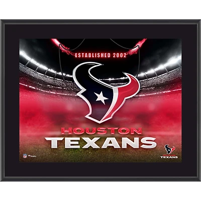 Houston Texans 10.5" x 13" Horizontal Team Logo Sublimated Plaque