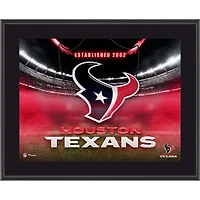 Houston Texans 10.5" x 13" Horizontal Team Logo Sublimated Plaque