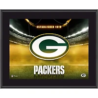 Green Bay Packers 10.5" x 13" Horizontal Team Logo Sublimated Plaque