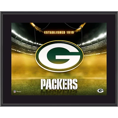 Green Bay Packers 10.5" x 13" Horizontal Team Logo Sublimated Plaque