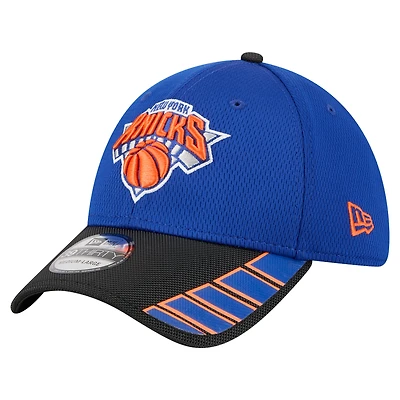 Men's New Era Blue York Knicks Visor Hit 39THIRTY Flex Hat