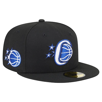 Men's New Era  Black Orlando Magic Deceptor 59FIFTY Fitted Hat