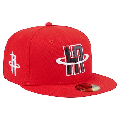 Men's New Era  Red Houston Rockets Deceptor 59FIFTY Fitted Hat