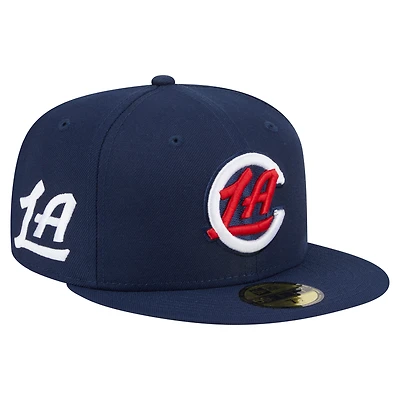 Men's New Era  Navy LA Clippers Deceptor 59FIFTY Fitted Hat