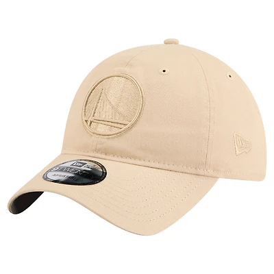 Men's New Era Khaki Golden State Warriors Color Pack Tonal 9TWENTY Adjustable Hat