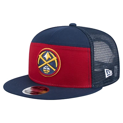 Men's New Era  Red/Navy Denver Nuggets Outdoor Split Panel 9FIFTY Snapback Hat