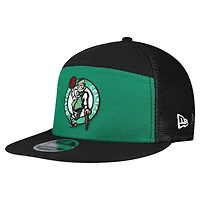 Men's New Era  Kelly Green/Black Boston Celtics Outdoor Split Panel 9FIFTY Snapback Hat