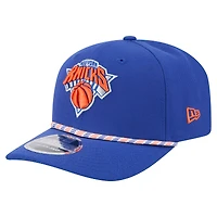 Men's New Era Blue New York Knicks Rope 9SEVENTY Adjustable Hat