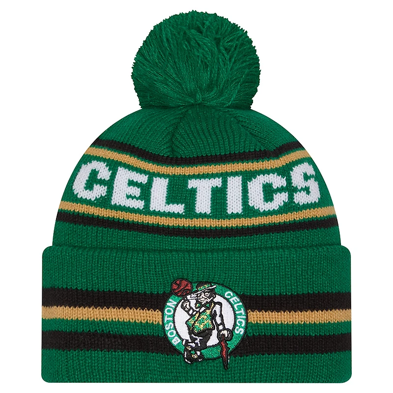 Men's New Era Kelly Green Boston Celtics Classic Cuffed Knit Hat with Pom