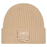 Men's New Era  Tan Sacramento Kings Color Pack Cuffed Knit Hat