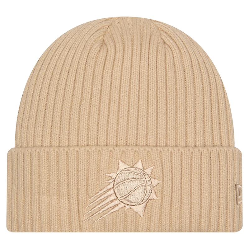 Men's New Era  Tan Phoenix Suns Color Pack Cuffed Knit Hat