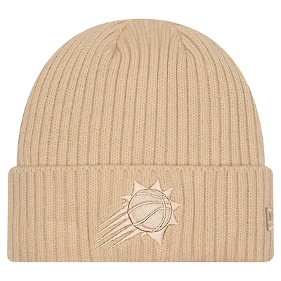 Men's New Era  Tan Phoenix Suns Color Pack Cuffed Knit Hat