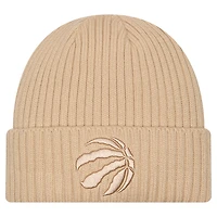 Men's New Era  Tan Toronto Raptors Color Pack Cuffed Knit Hat