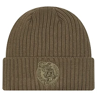 Men's New Era Olive Boston Celtics Color Pack Cuffed Knit Hat