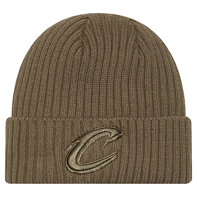 Men's New Era Olive Cleveland Cavaliers Color Pack Cuffed Knit Hat