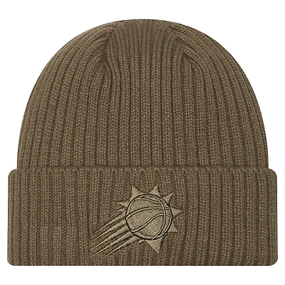 Men's New Era Olive Phoenix Suns Color Pack Cuffed Knit Hat