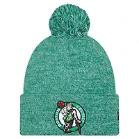 Men's New Era Kelly Green Boston Celtics Marled Cuffed Knit Hat with Pom