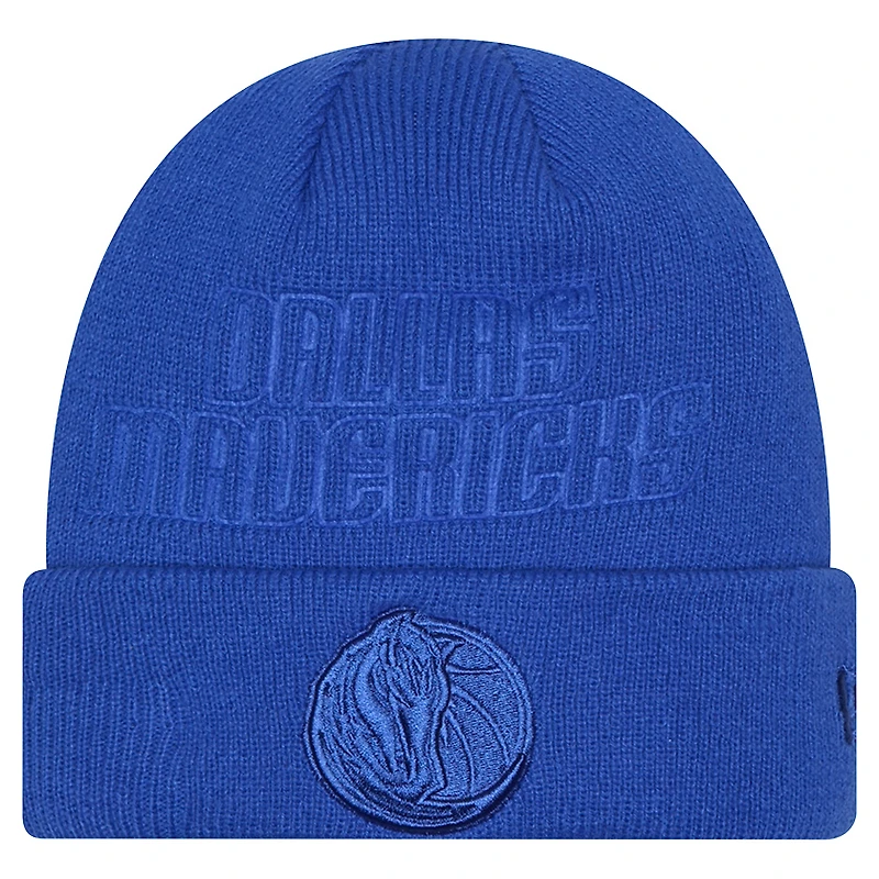 Men's New Era Blue Dallas Mavericks Tonal Cuffed Knit Hat