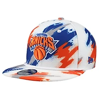 Youth New Era  White New York Knicks Paint 9FIFTY Snapback Hat