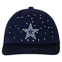 Women's The Wild Collective Navy Dallas Cowboys Jeweled Adjustable Hat