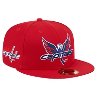 Men's New Era  Red Washington Capitals Deceptor 59FIFTY Fitted Hat