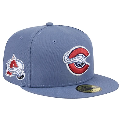Men's New Era Blue Colorado Avalanche Deceptor 59FIFTY Fitted Hat